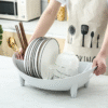 Dish Drying Rack Oval Shaped Drainer Plate Bowl